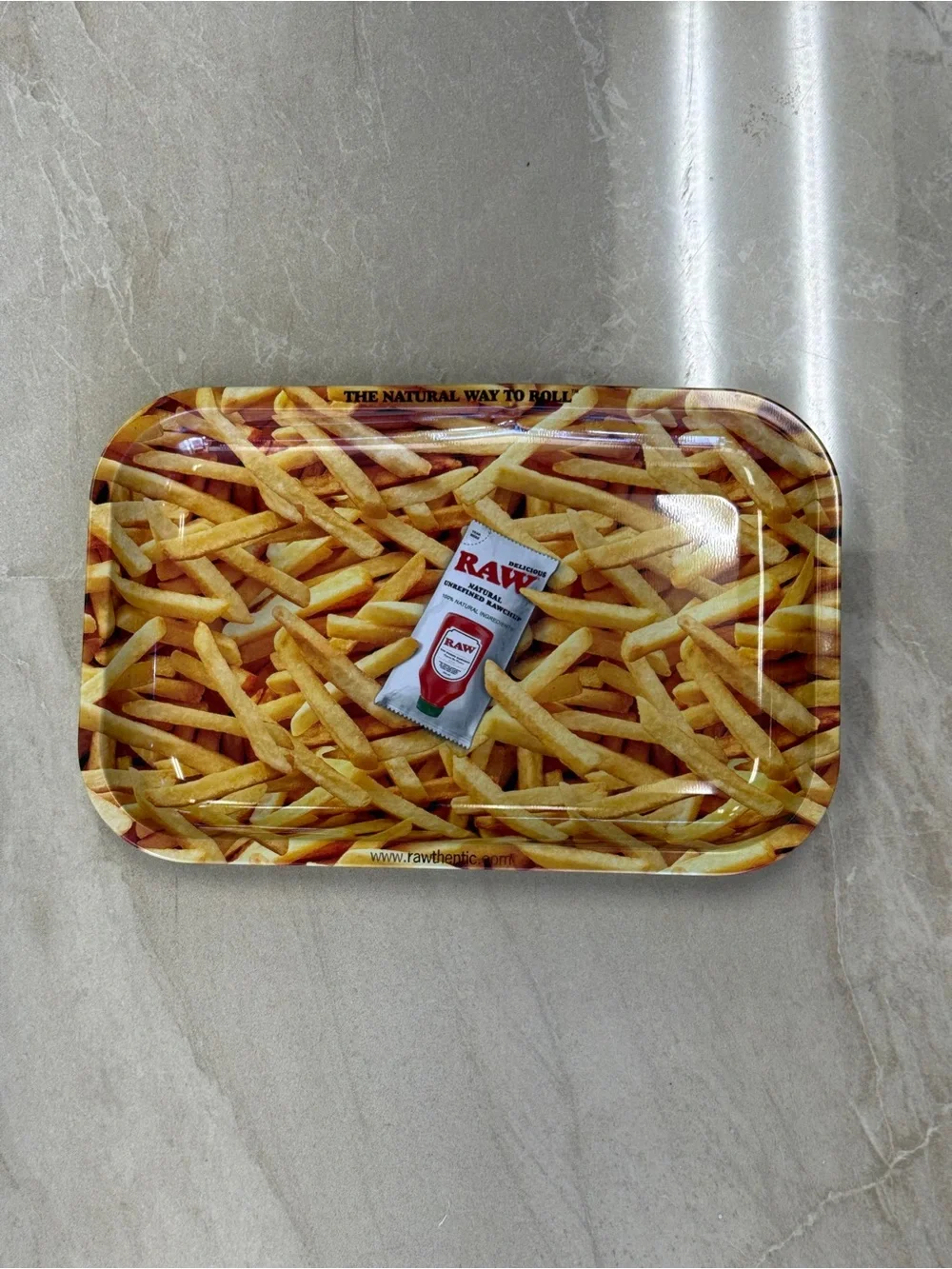 RAW Tray - French Fries and Ketchup Packet